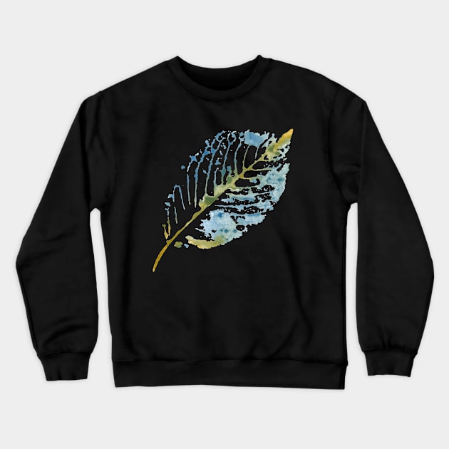 Watercolor autumn leaf Crewneck Sweatshirt by meheva